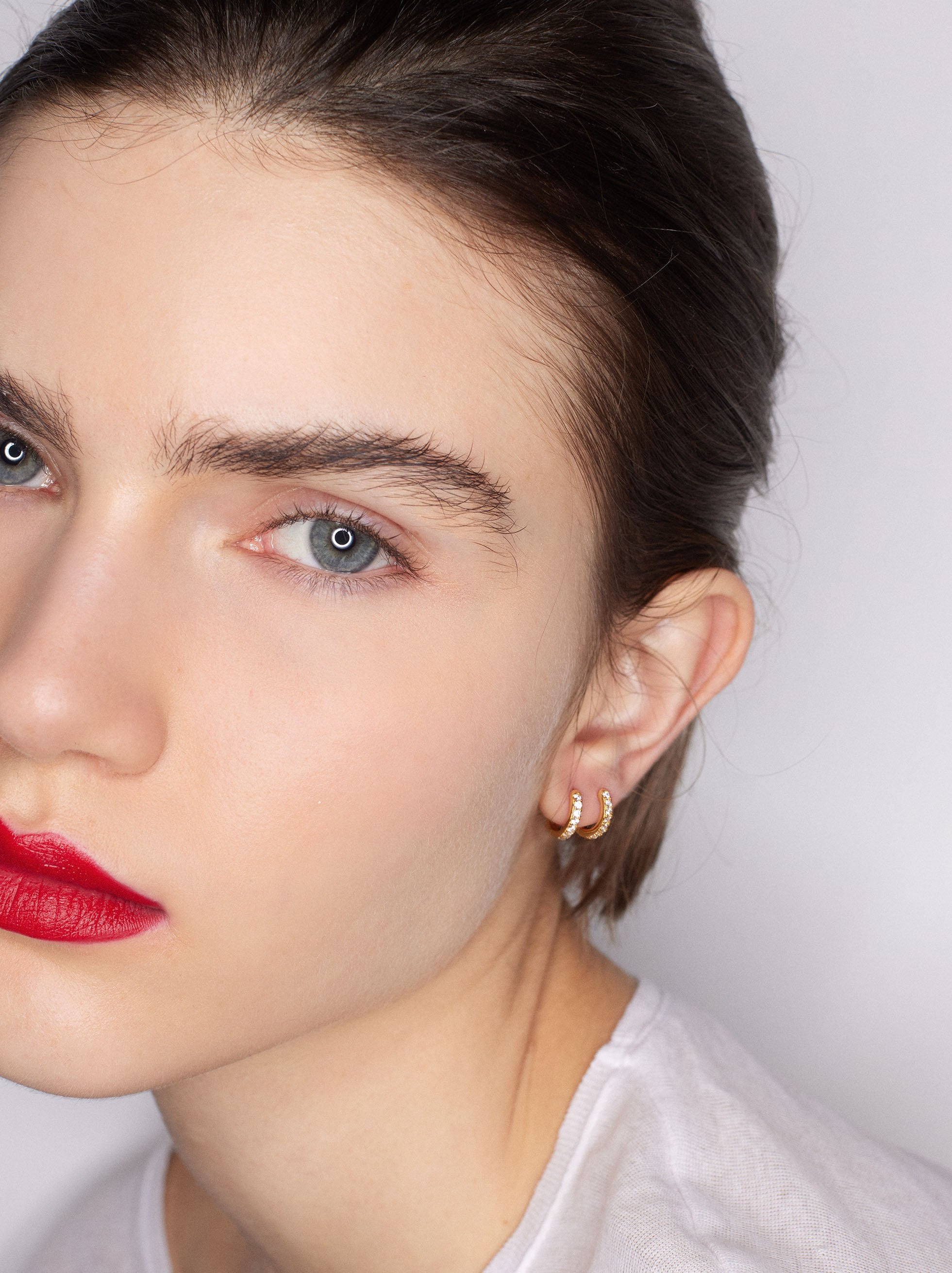 Aros Personalizables Plata 925 Con Circonitas