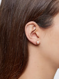 Set De Pendientes Cortos Perlas