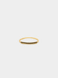 Anillo Fino Con Circonitas - Plata De Ley 925