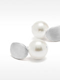 Pendientes Plateados Con Piedra