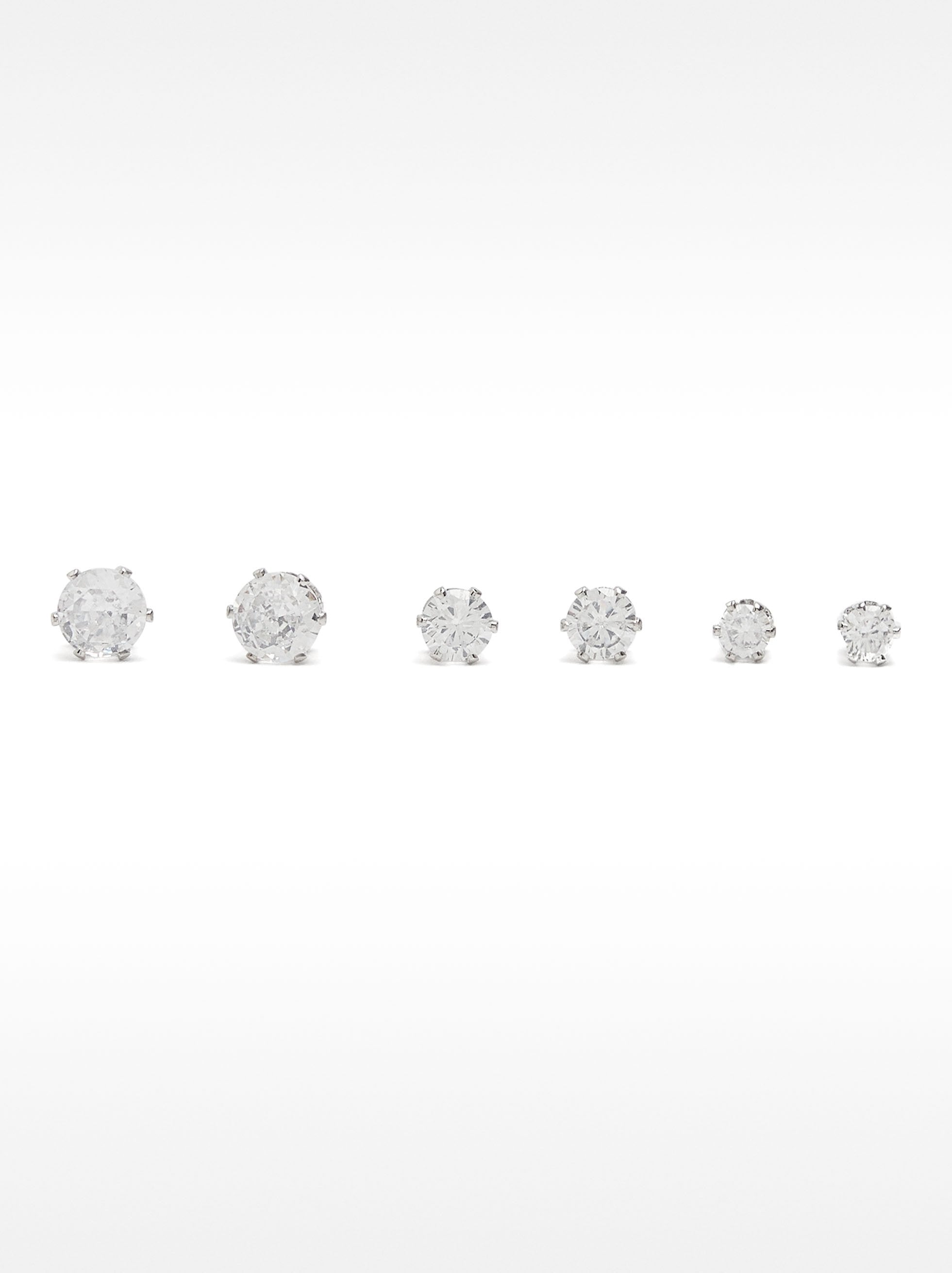 Set De Pendientes Cortos Brillantes