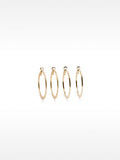 Conjunto De Aros Dorados