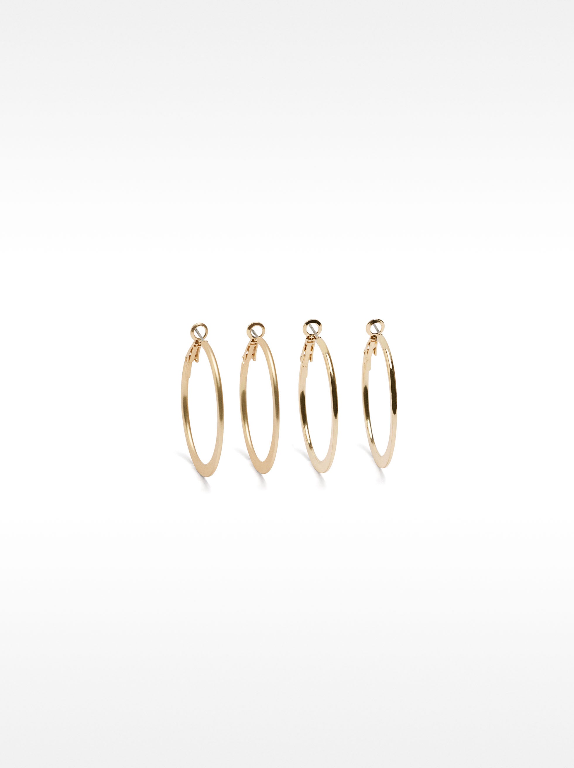 Conjunto De Aros Dorados
