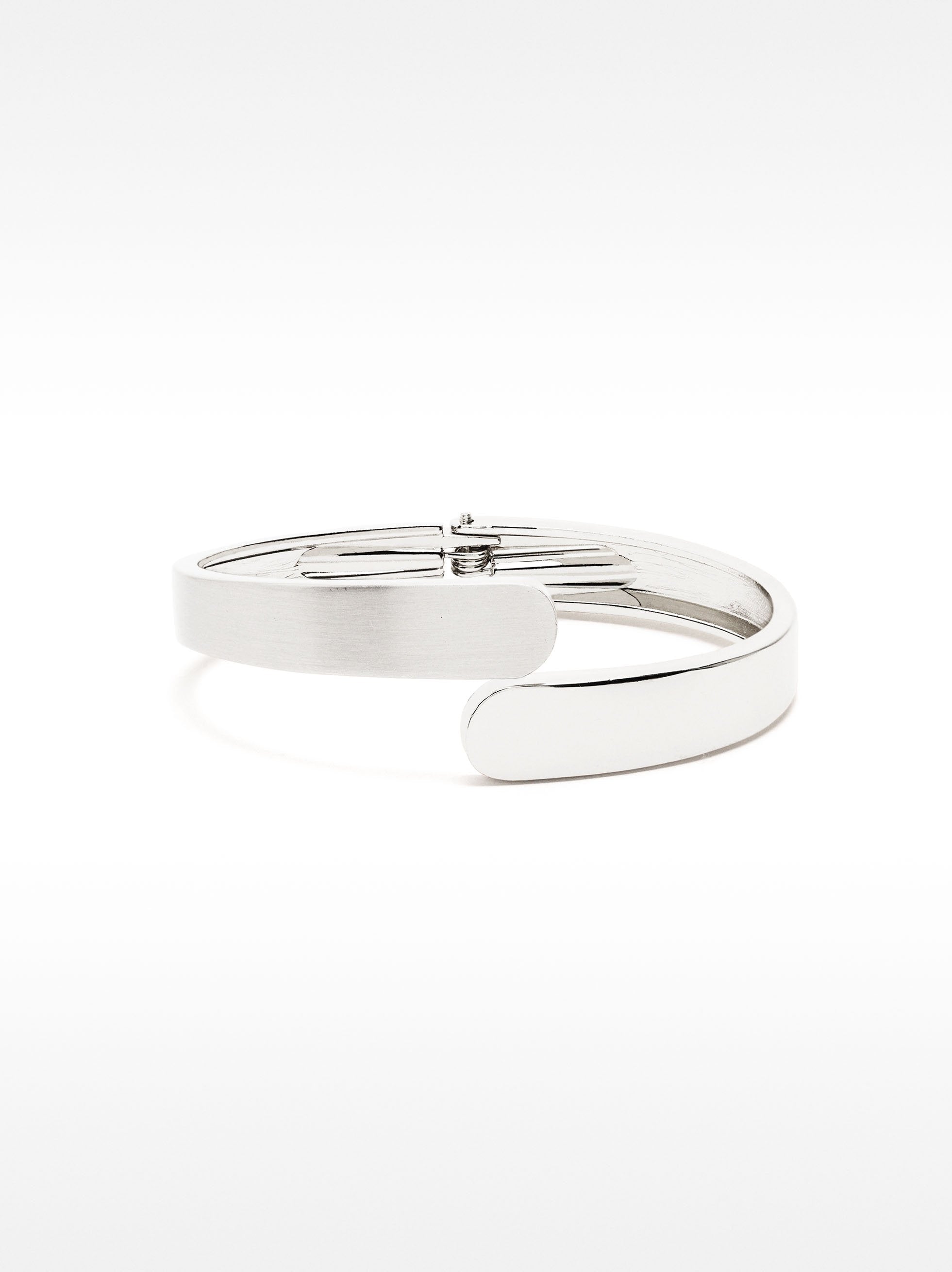 Pulsera Rígida Plateada