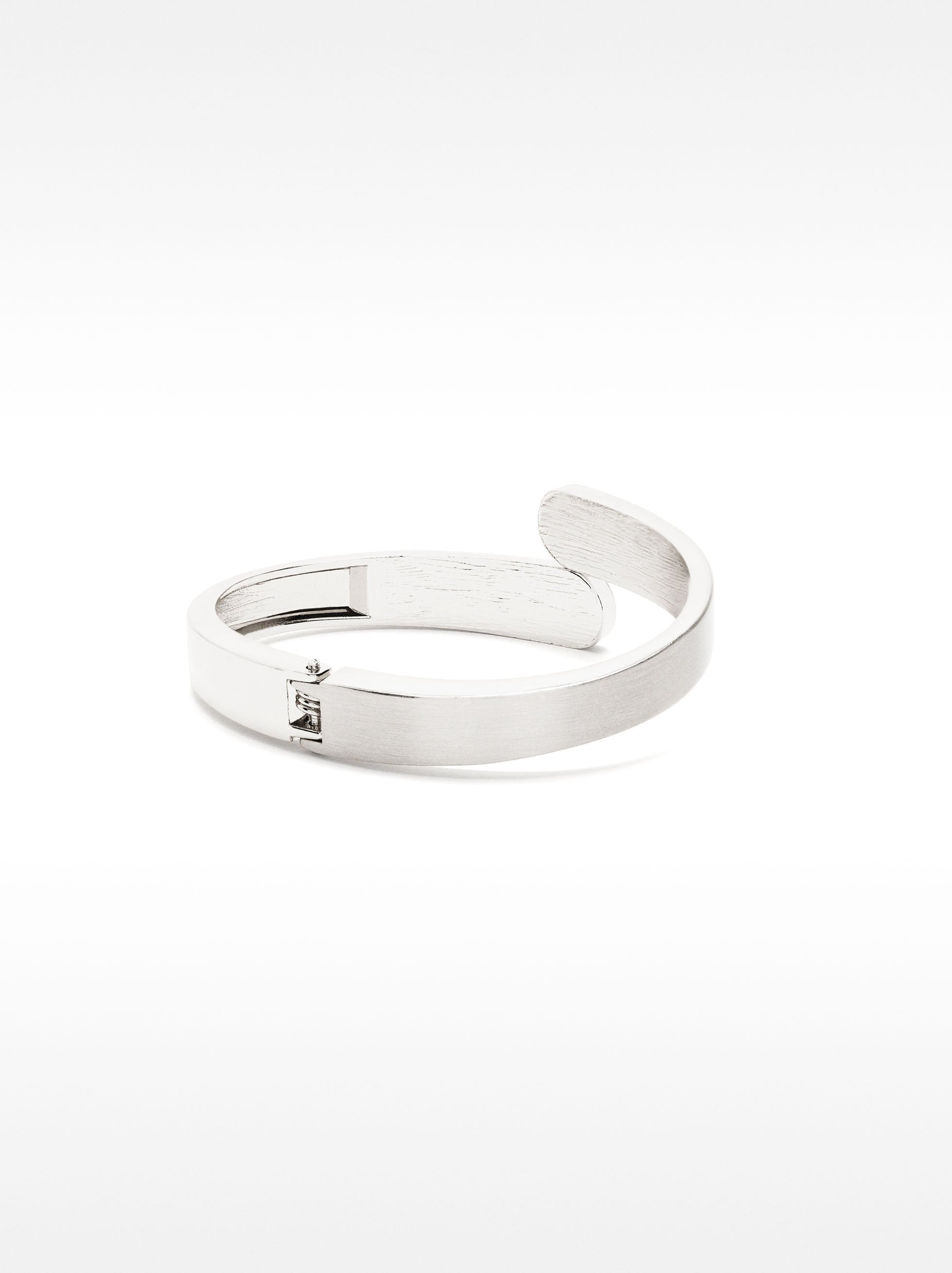Pulsera Rígida Plateada