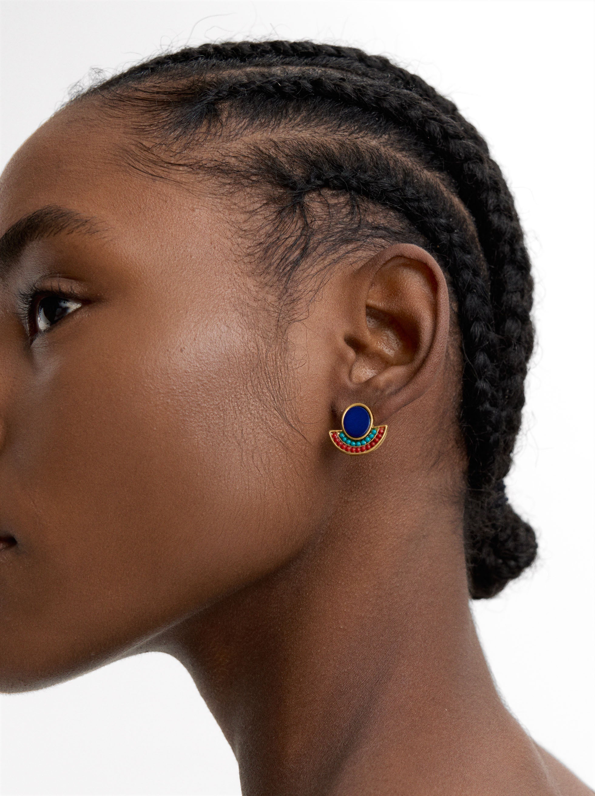 Pendientes Abanico Con Concha