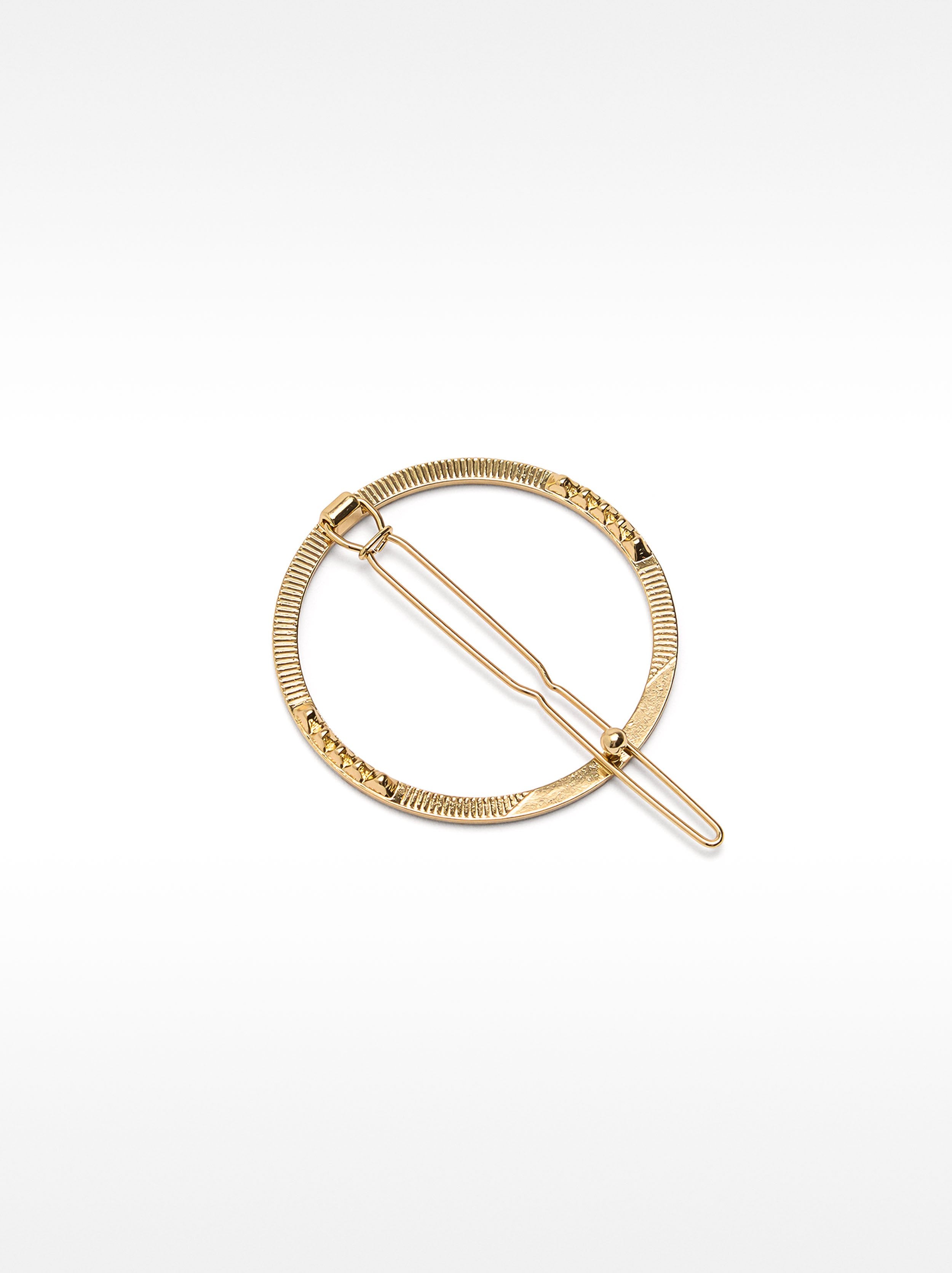 Pinza Circular Dorada