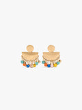 Pendientes Abanico Con Abalorios