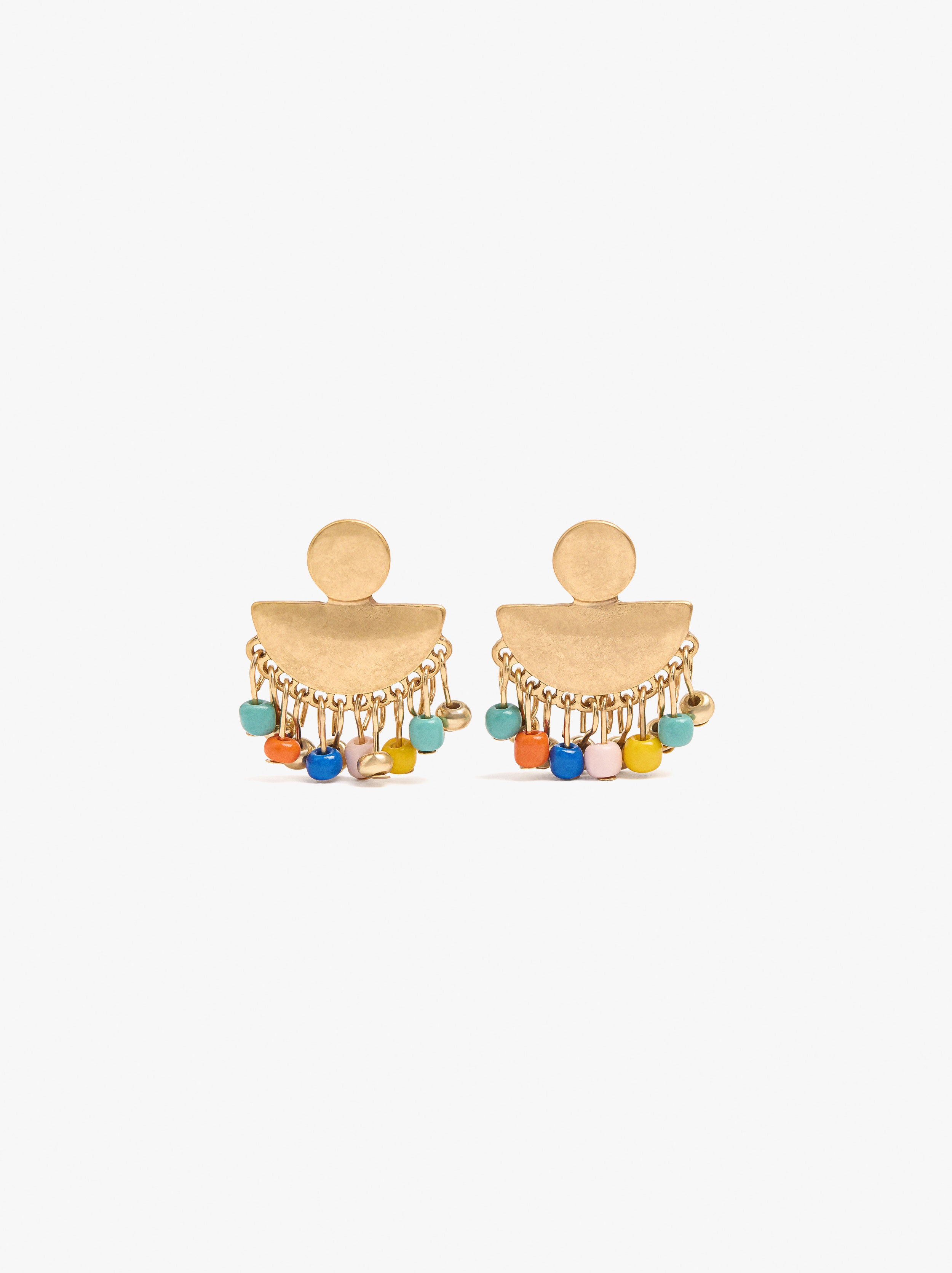 Pendientes Abanico Con Abalorios