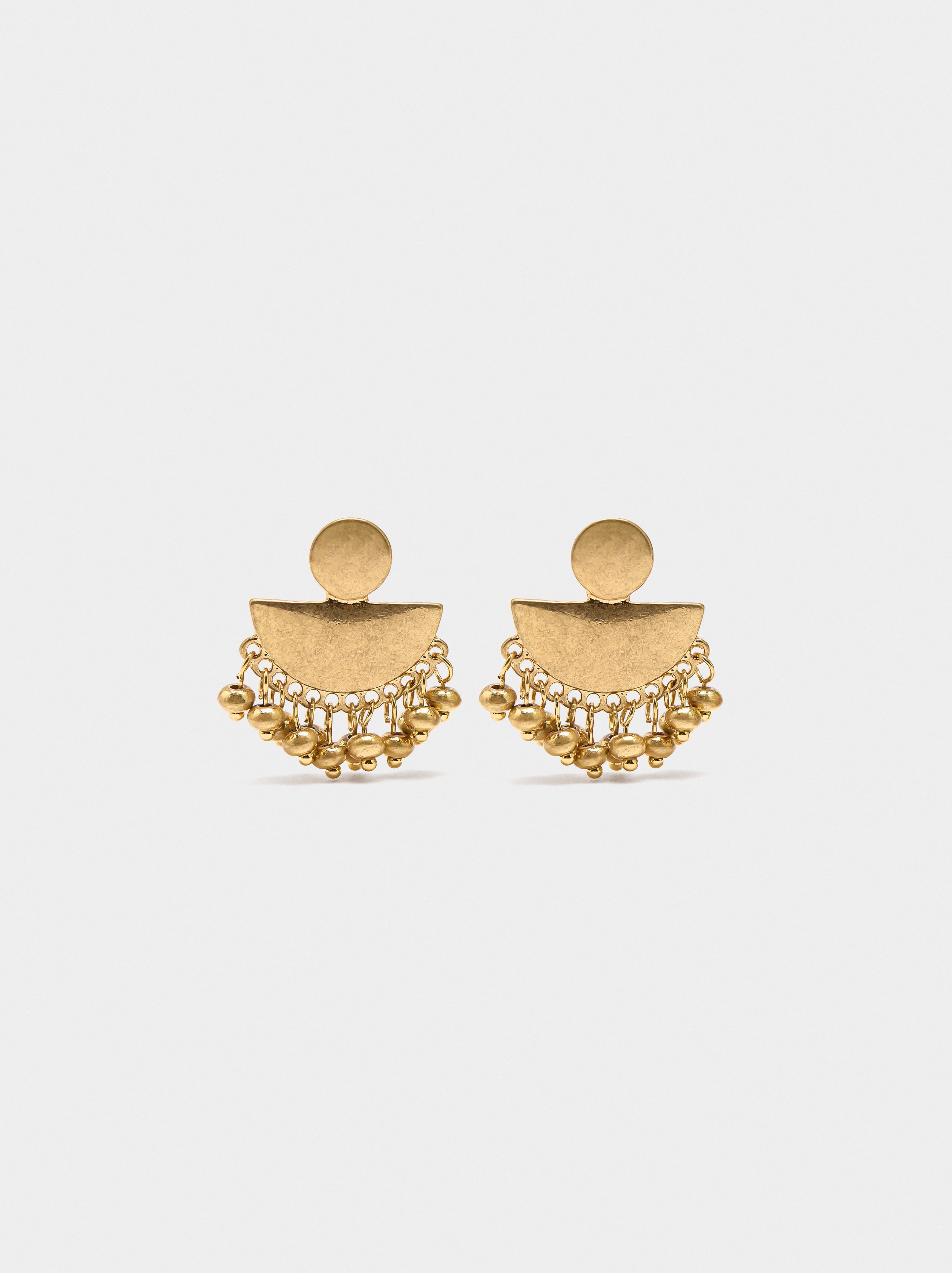 Pendientes Abanico Con Abalorios