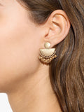 Pendientes Abanico Con Abalorios