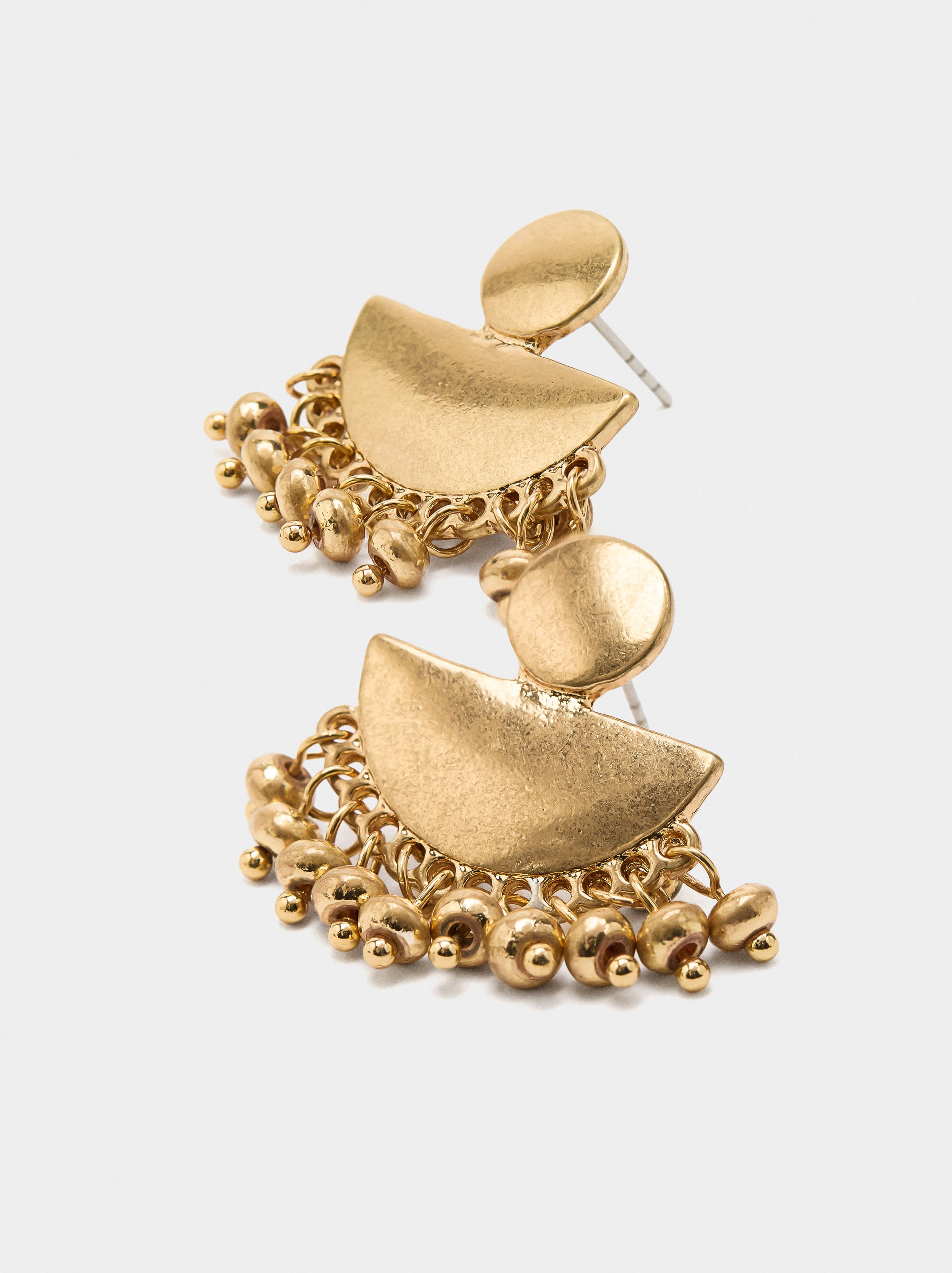 Pendientes Abanico Con Abalorios