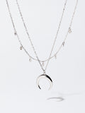 Collar Corto De Plata 925 Con Cuerno