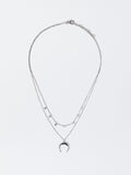 Collar Corto De Plata 925 Con Cuerno