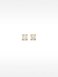 Pendientes Cortos De Plata 925 Con Circonitas