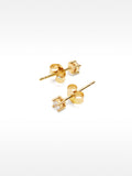 Pendientes Cortos De Plata 925 Con Circonitas
