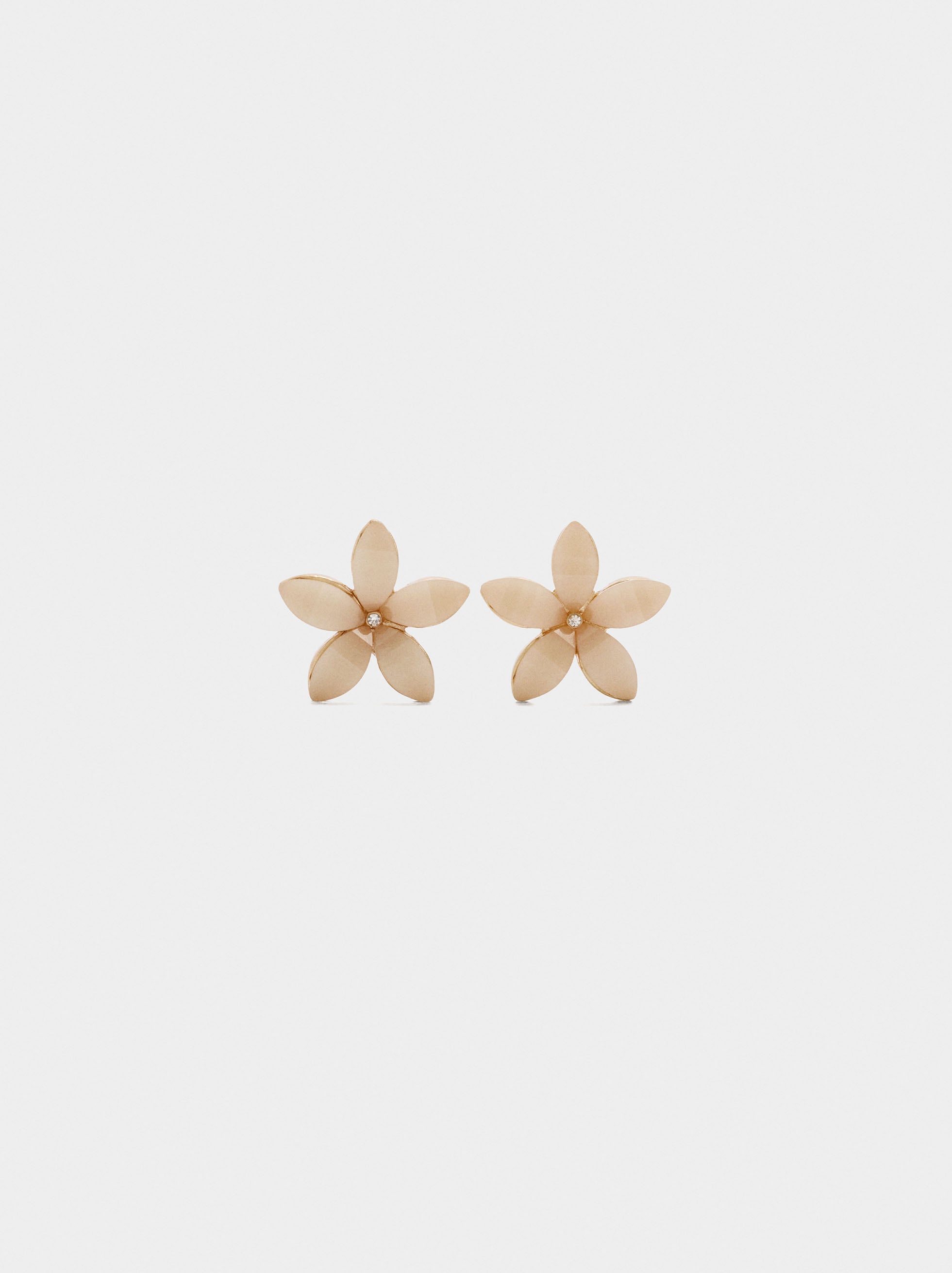 Pendientes Flor Con Resina
