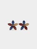 Pendientes Flor Con Resina