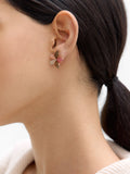 Pendientes Flor Con Resina