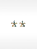 Pendientes Flor Con Resina