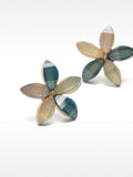 Pendientes Flor Con Resina