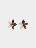 Pendientes Flor Con Resina