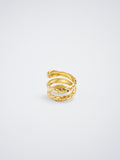 Anillo De Acero Inoxidable Con Serpiente Meñique
