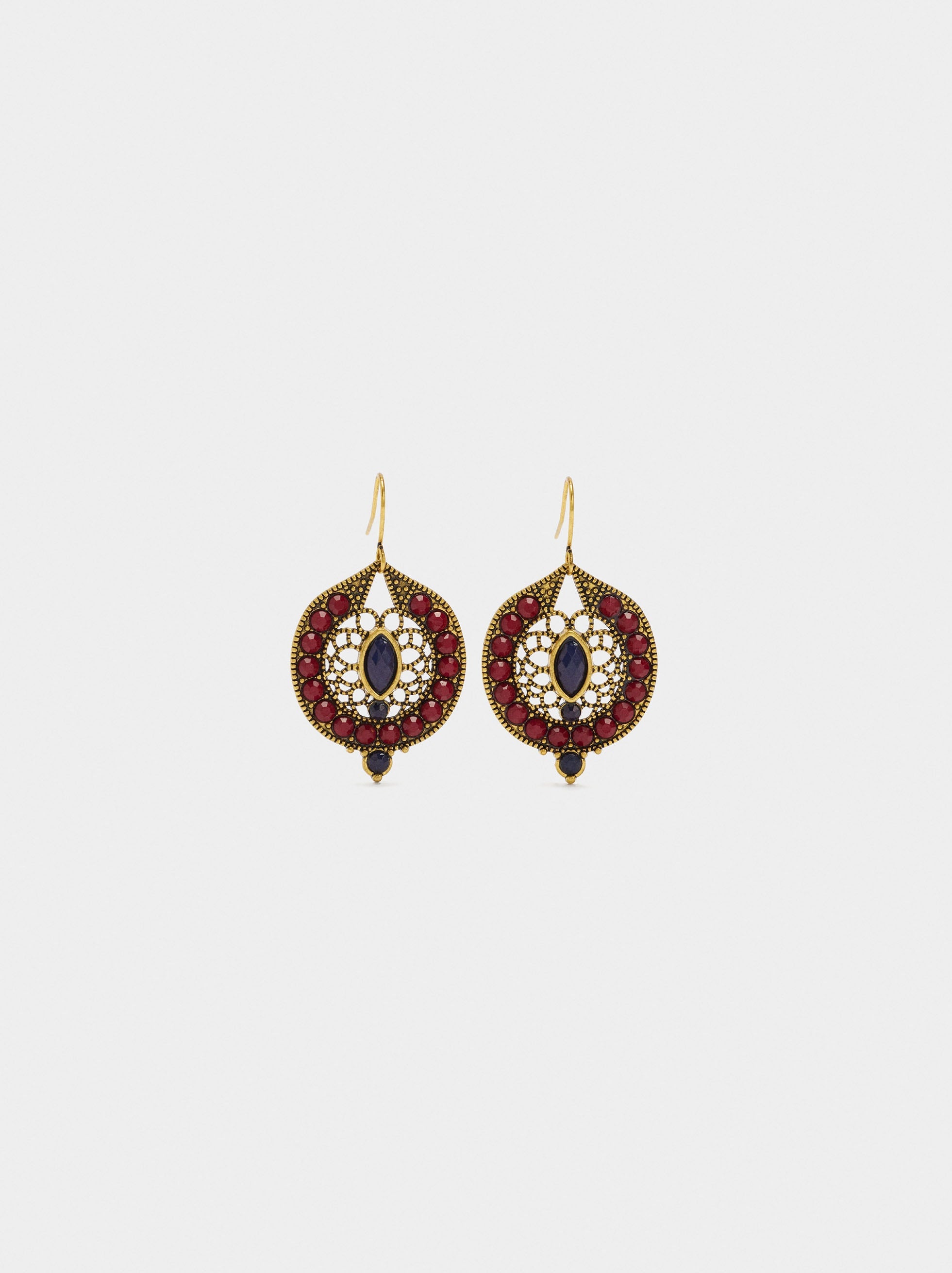 Pendientes Multicolor De Abalorios