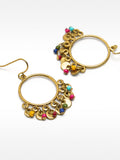 Pendientes Con Cuentas Multicolor