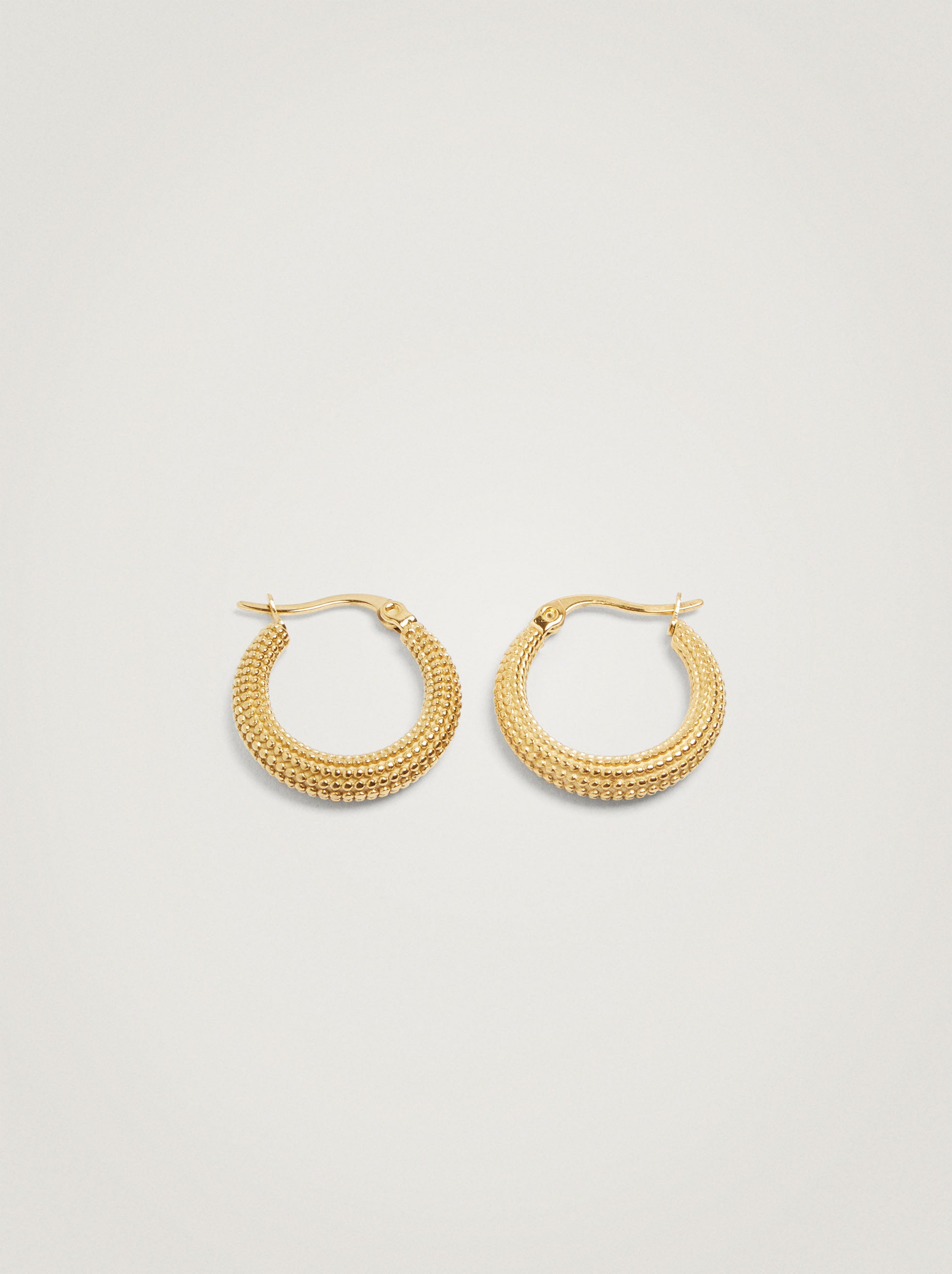 Aros De Acero Inoxidable Dorados