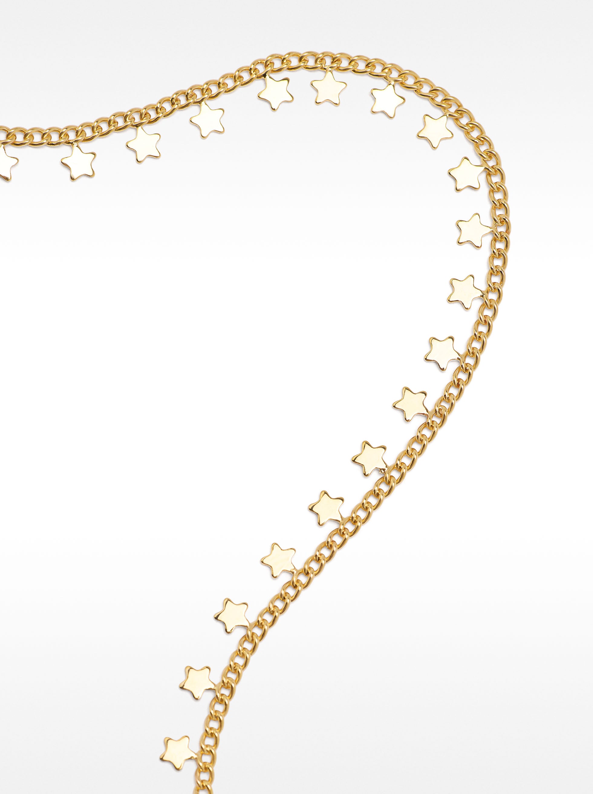 Collar Dorado Con Estrellas