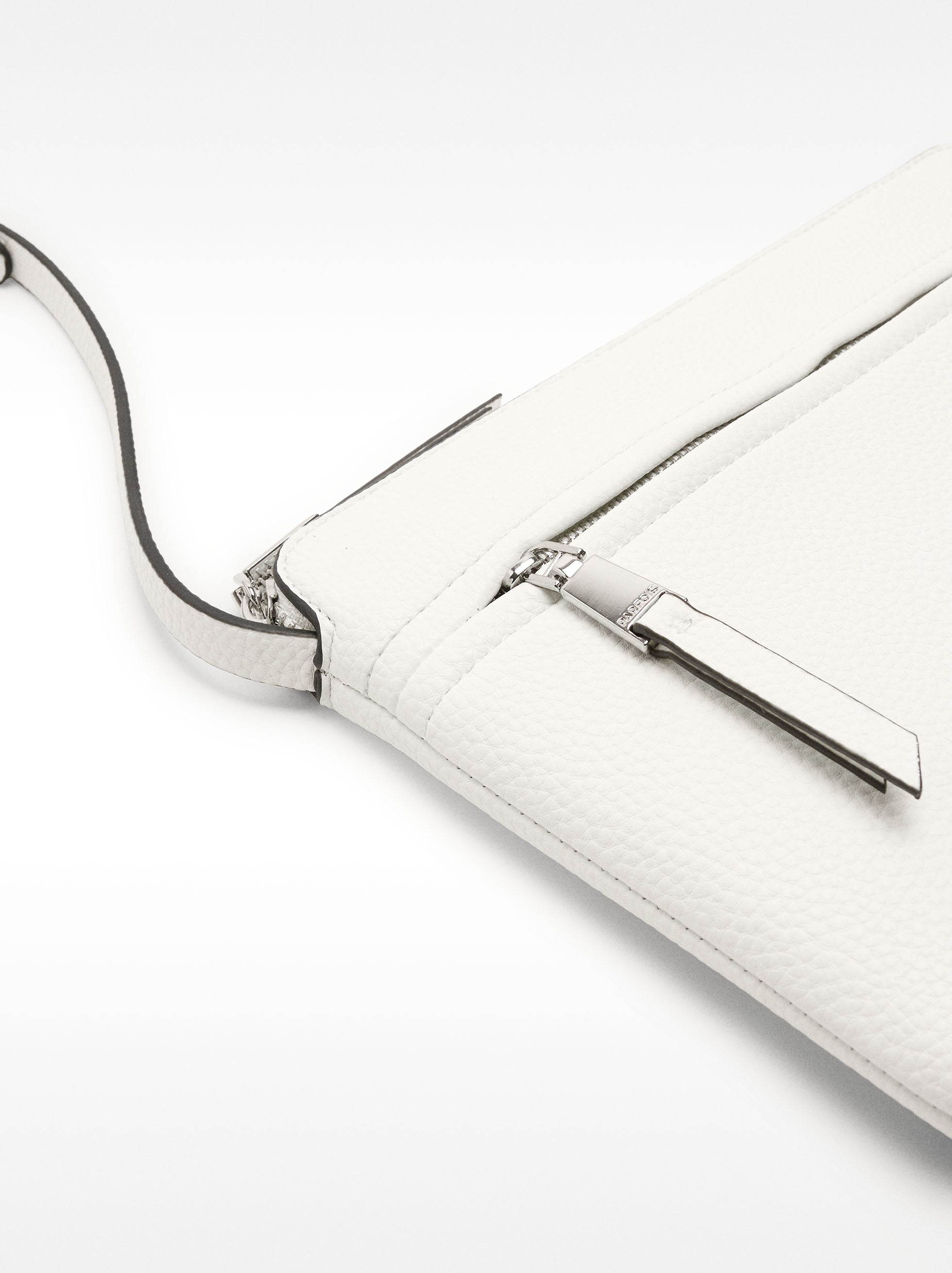 Bolso Bandolera Con Bolsillo Exterior