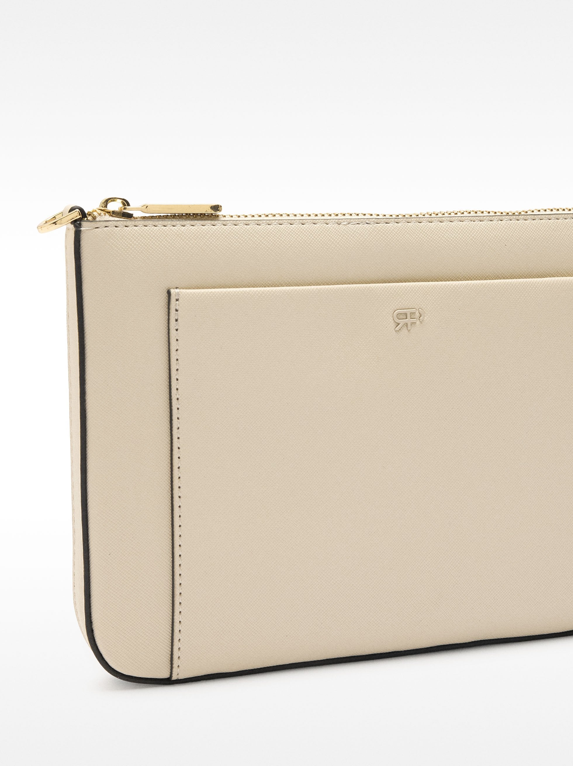 Bolso Bandolera Con Bolsillo Exterior