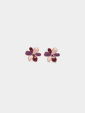 Pendientes De Flor Multicolor Esmaltados