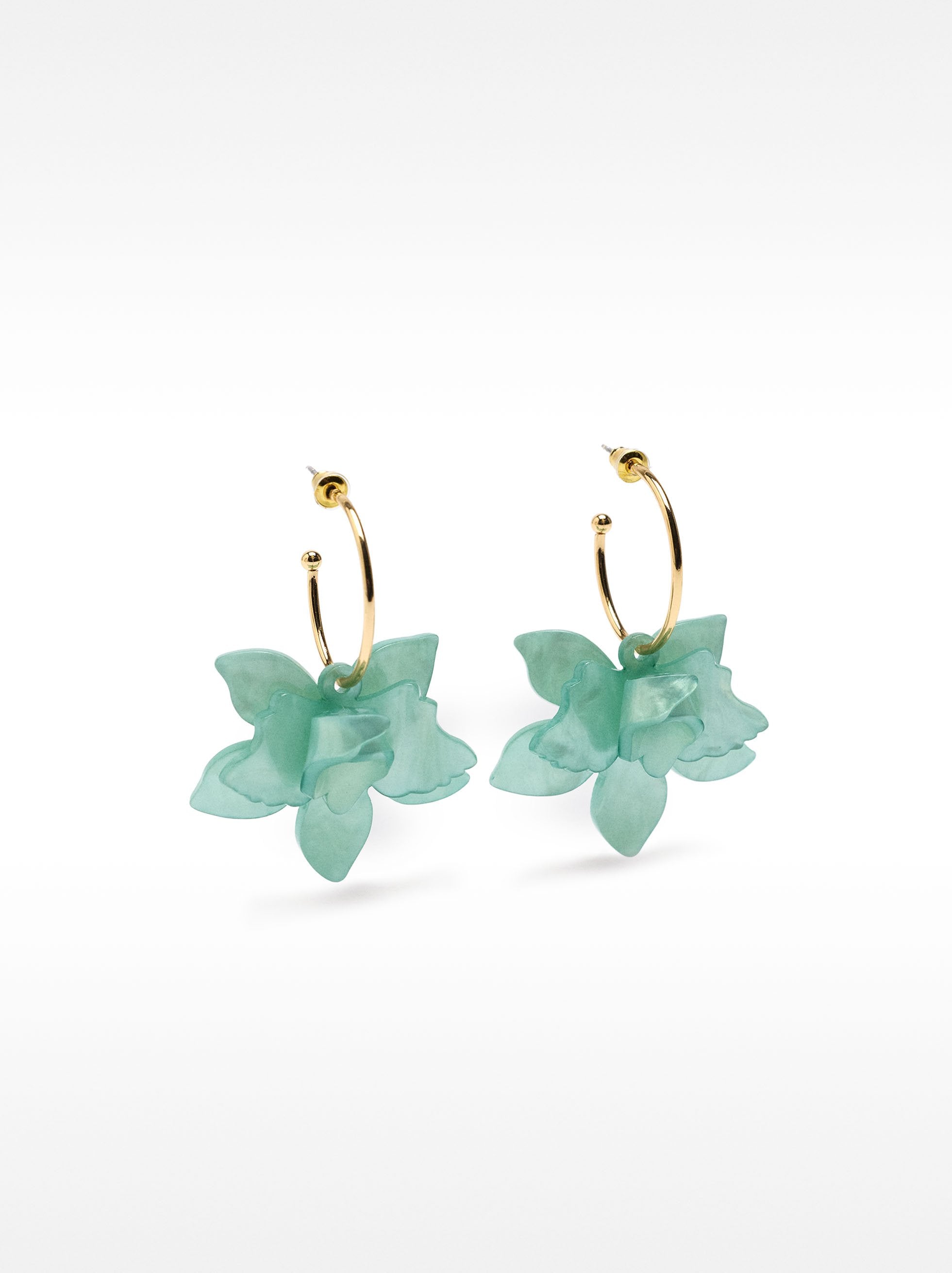 Aros Abiertos Con Maxi Flor