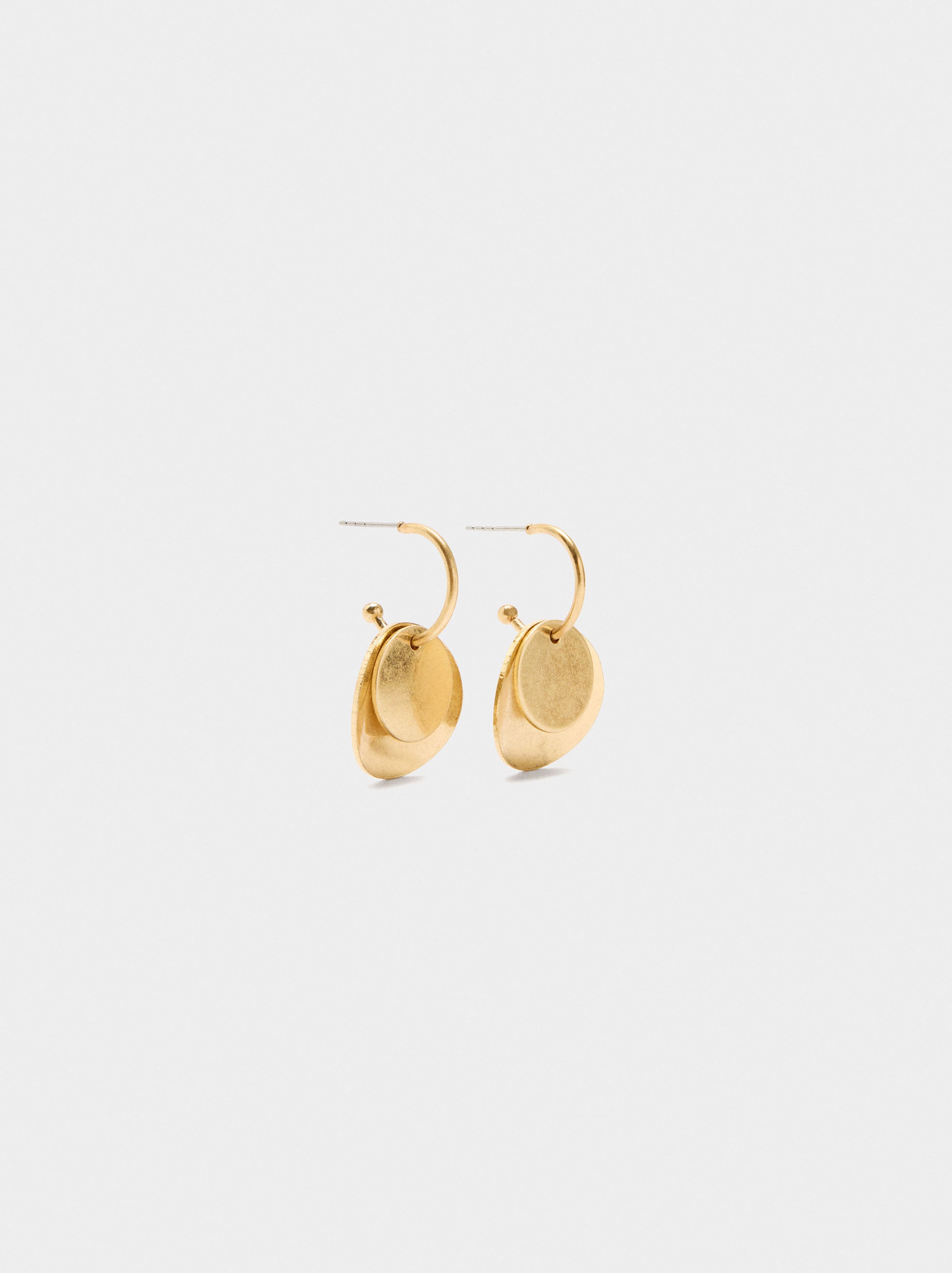 Aros Dorados Con Redondo