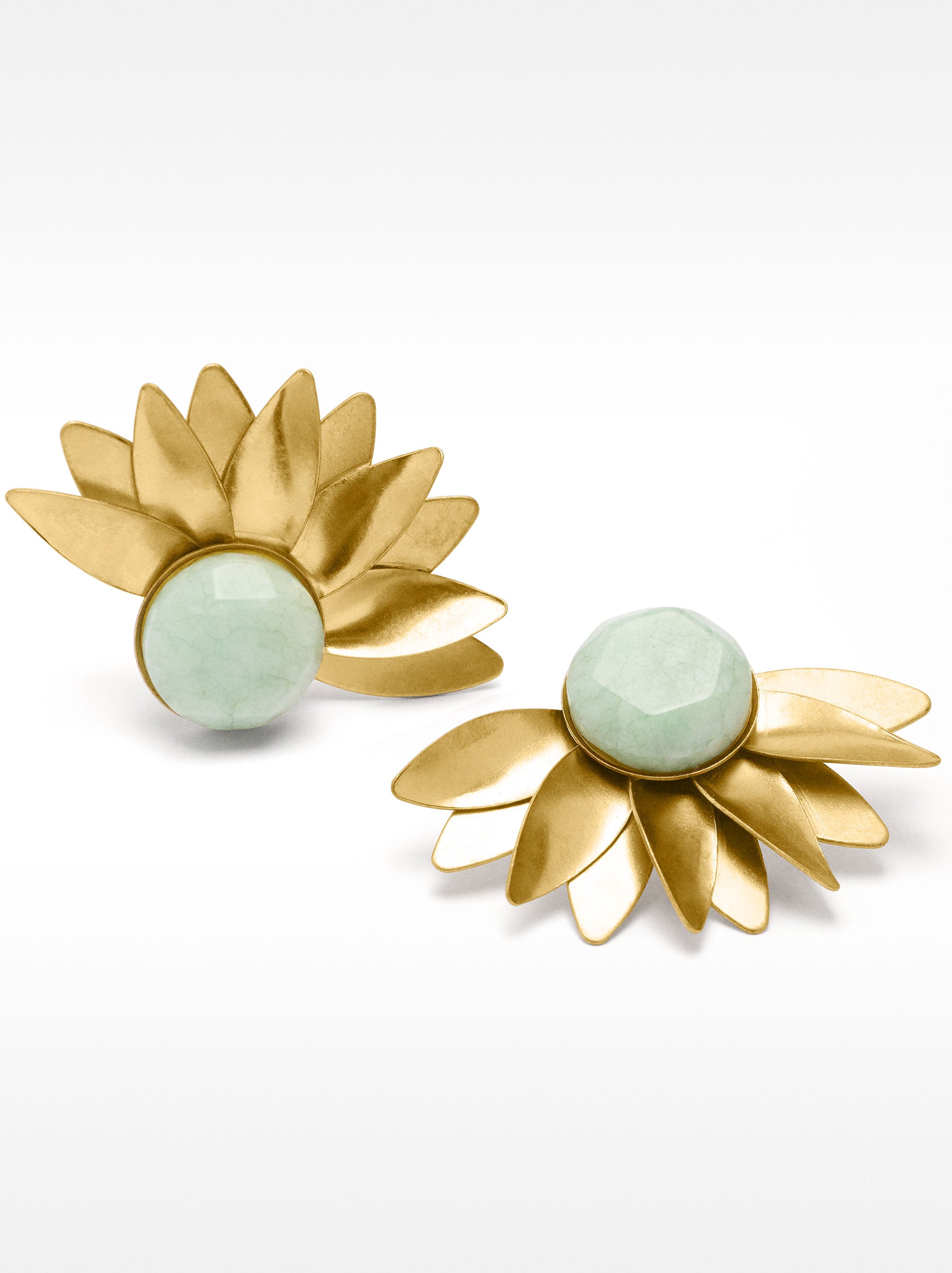 Pendientes Dorados Flor
