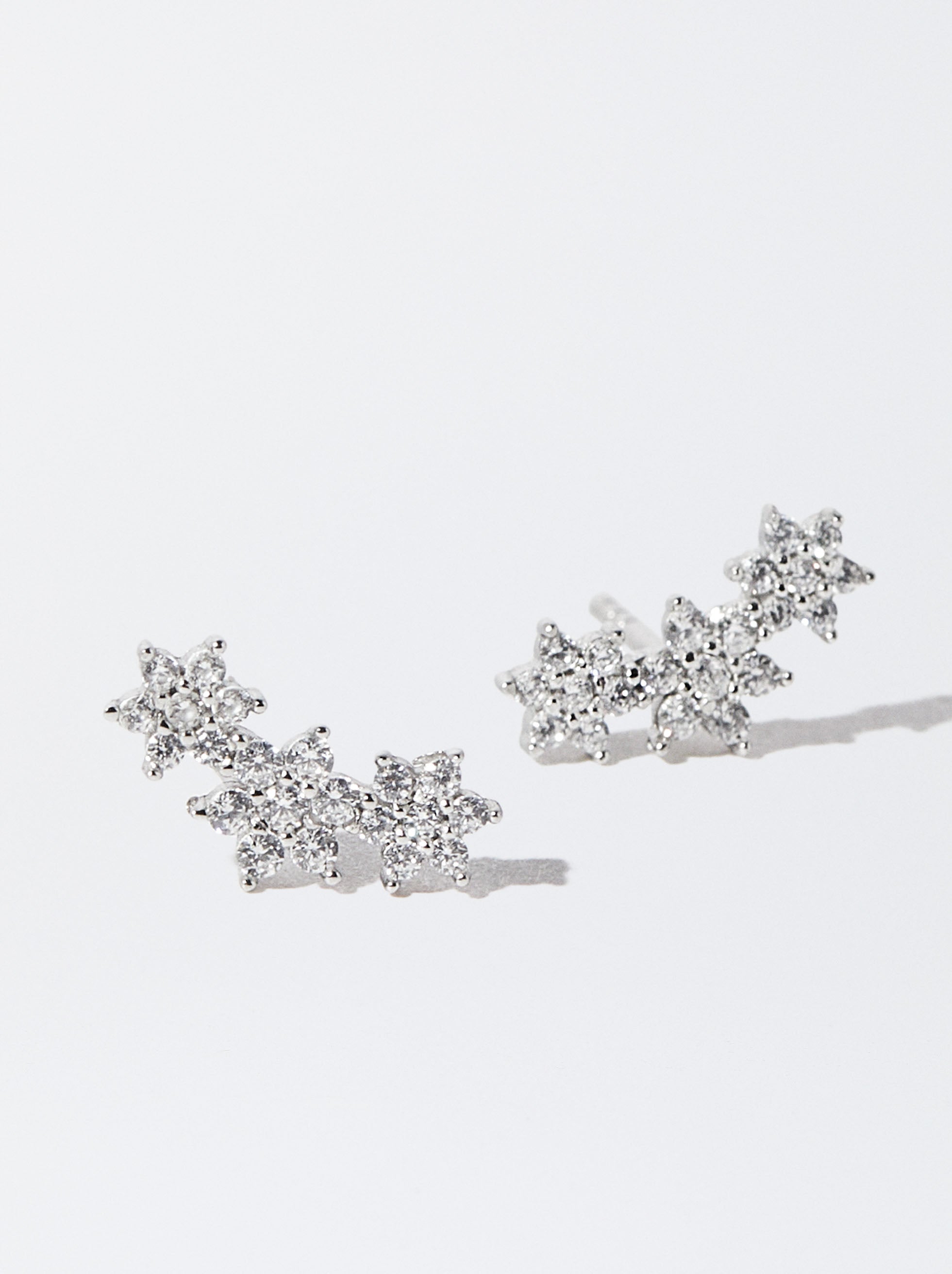 Pendientes De Plata 925 Con Circonitas
