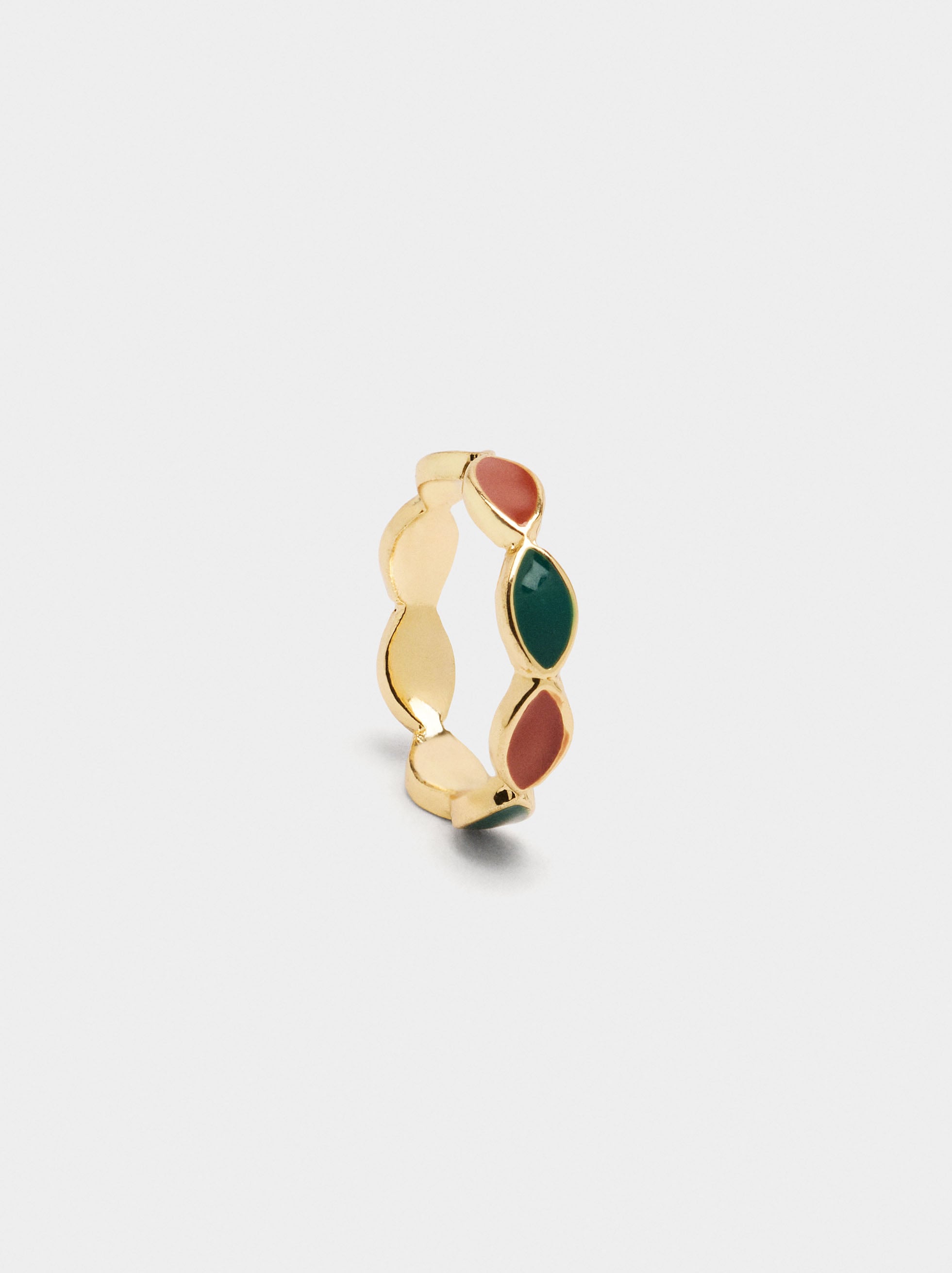 Anillo Con Esmalte