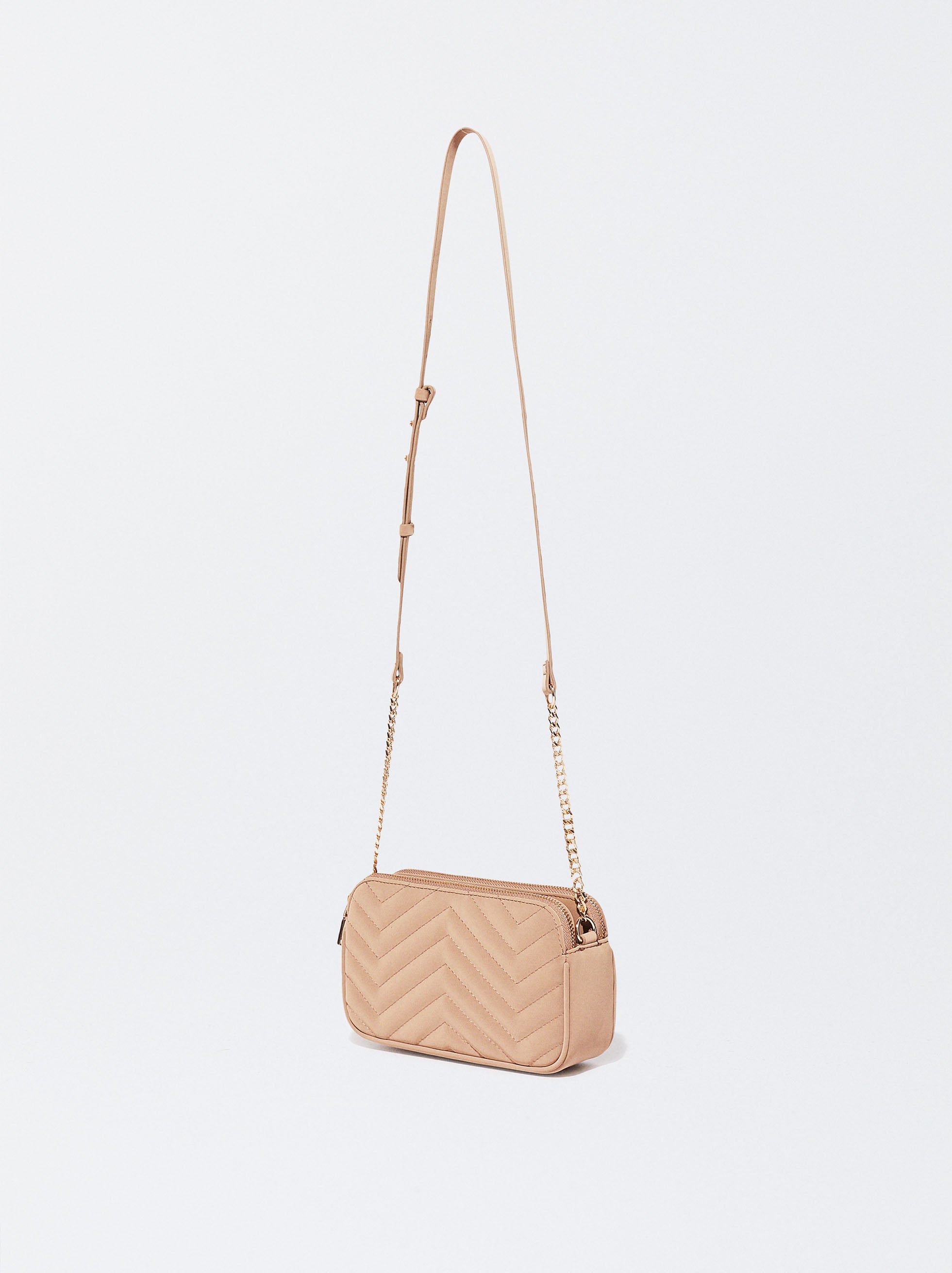 Bolso Acolchado Con Cadena