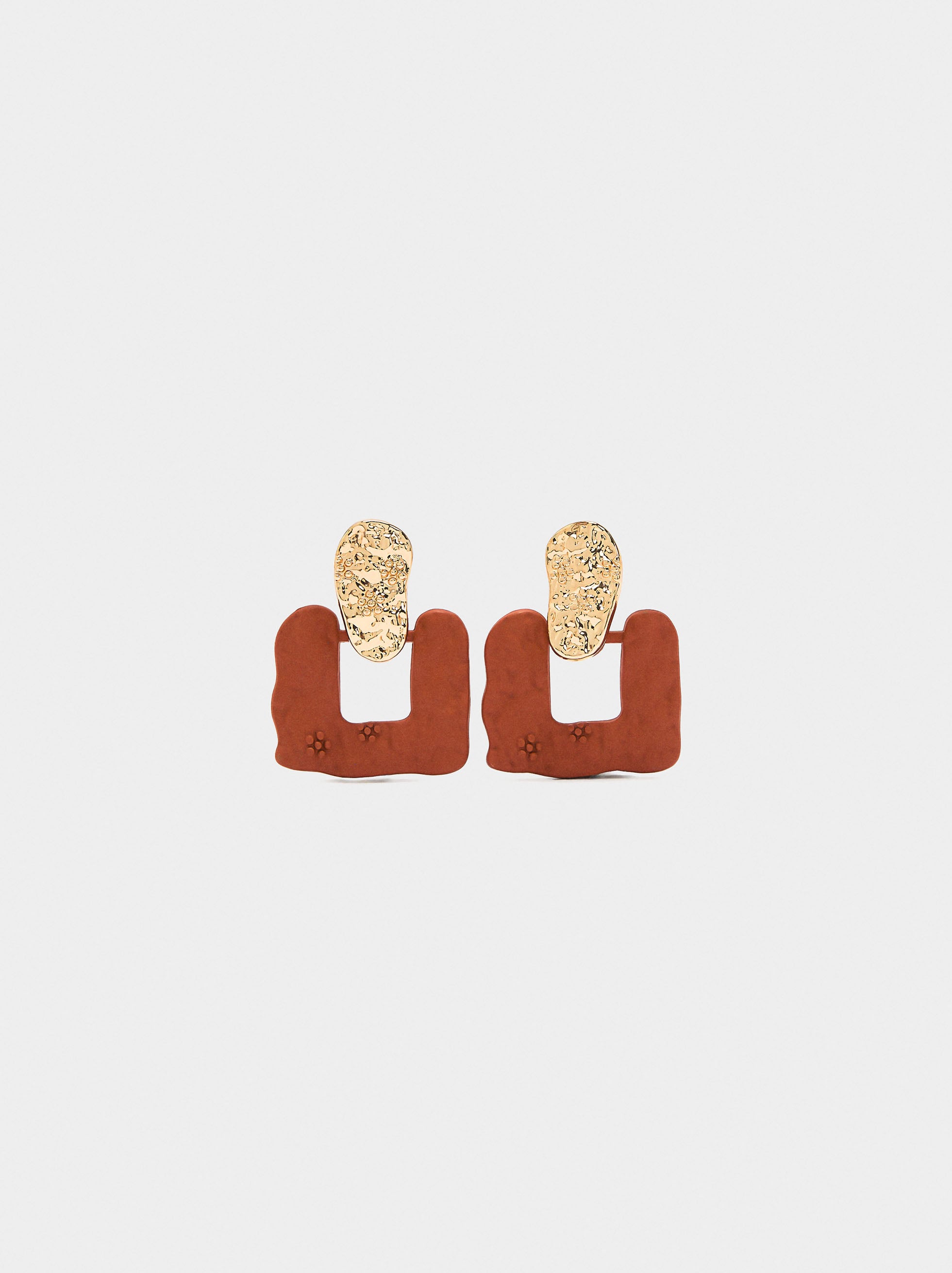 Pendientes Con Efecto Mate