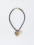 Collar Cordón Corazón