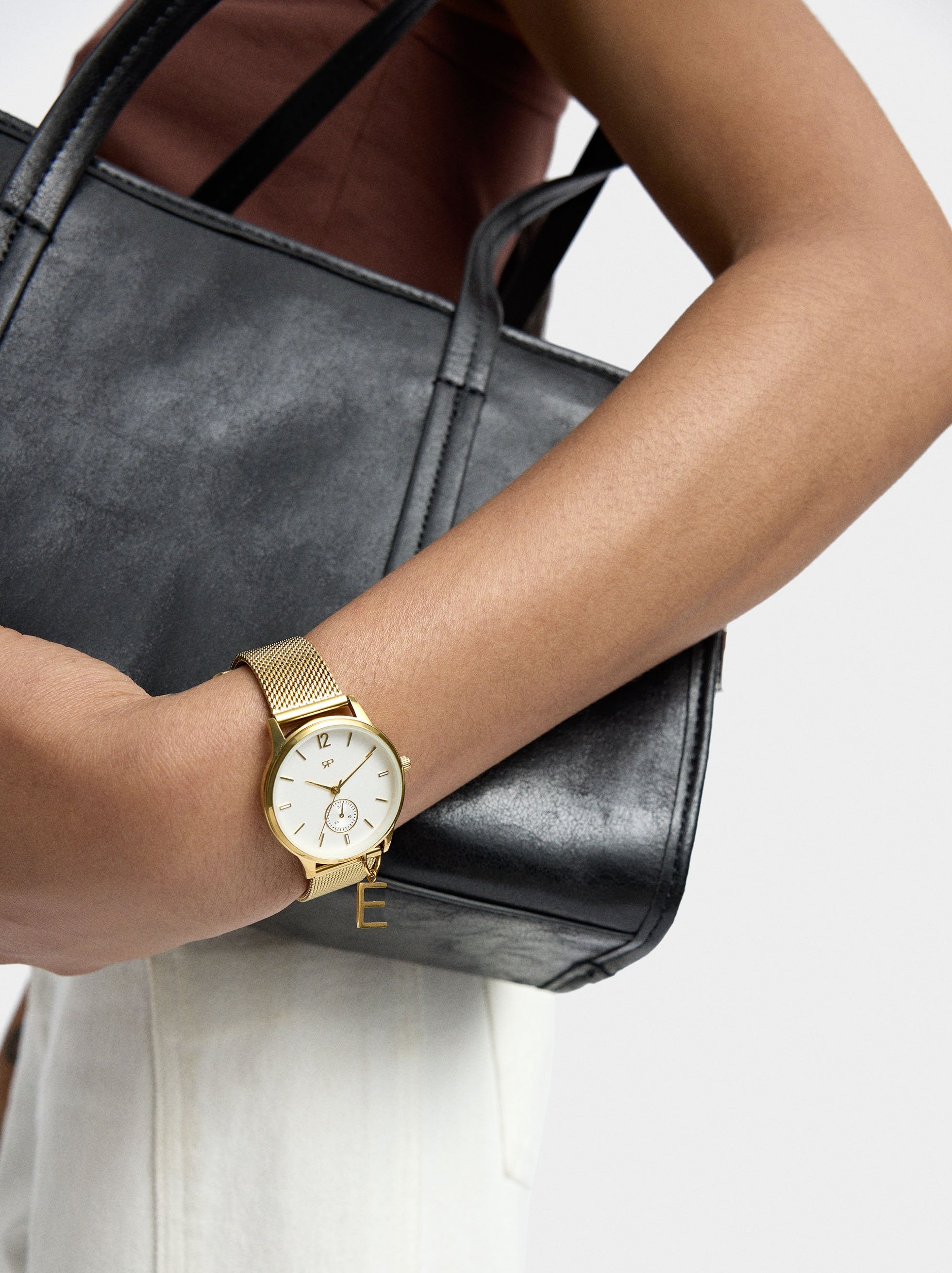 Reloj Pulsera De Malla Metálica De Acero