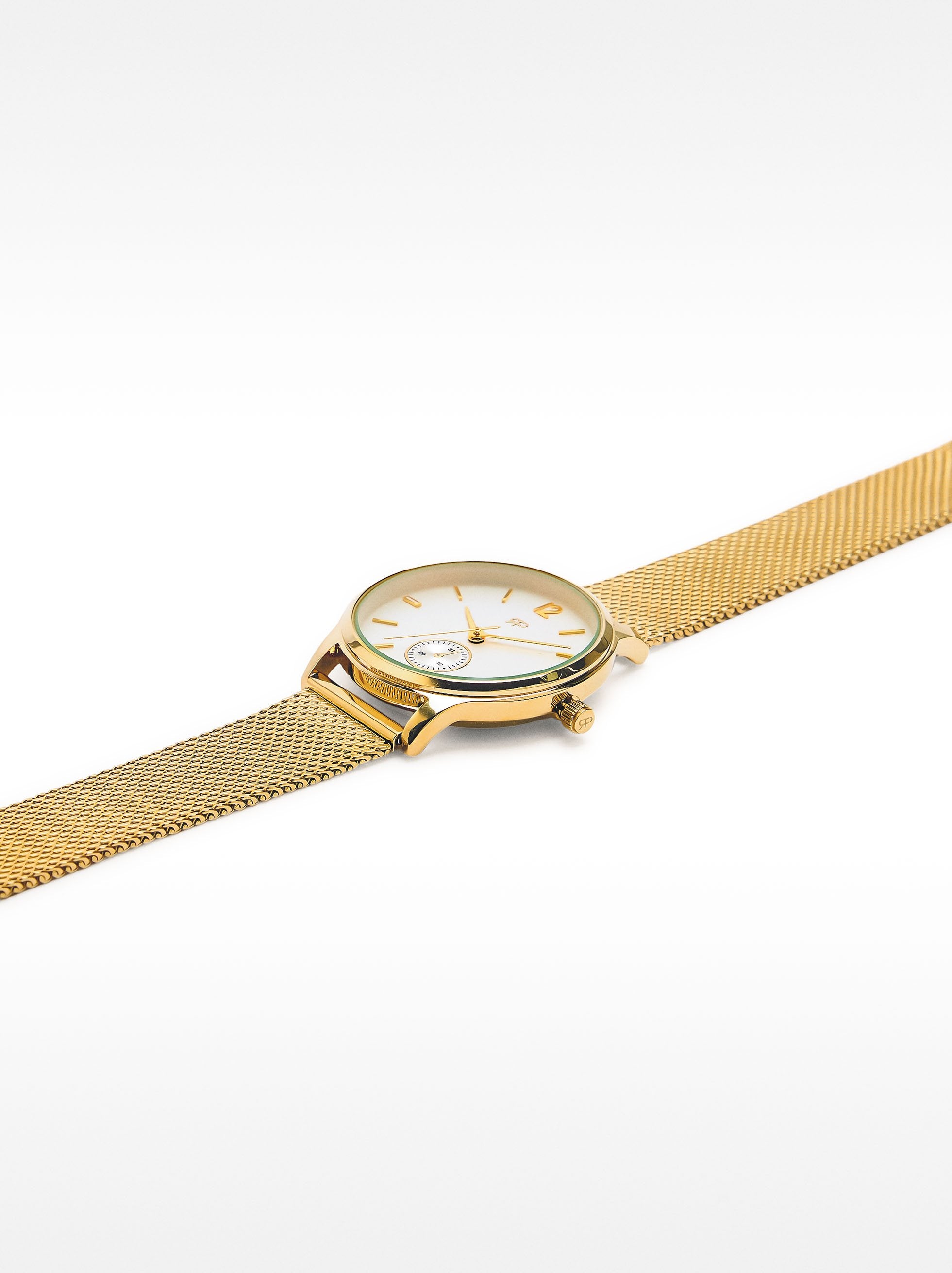 Reloj Pulsera De Malla Metálica De Acero