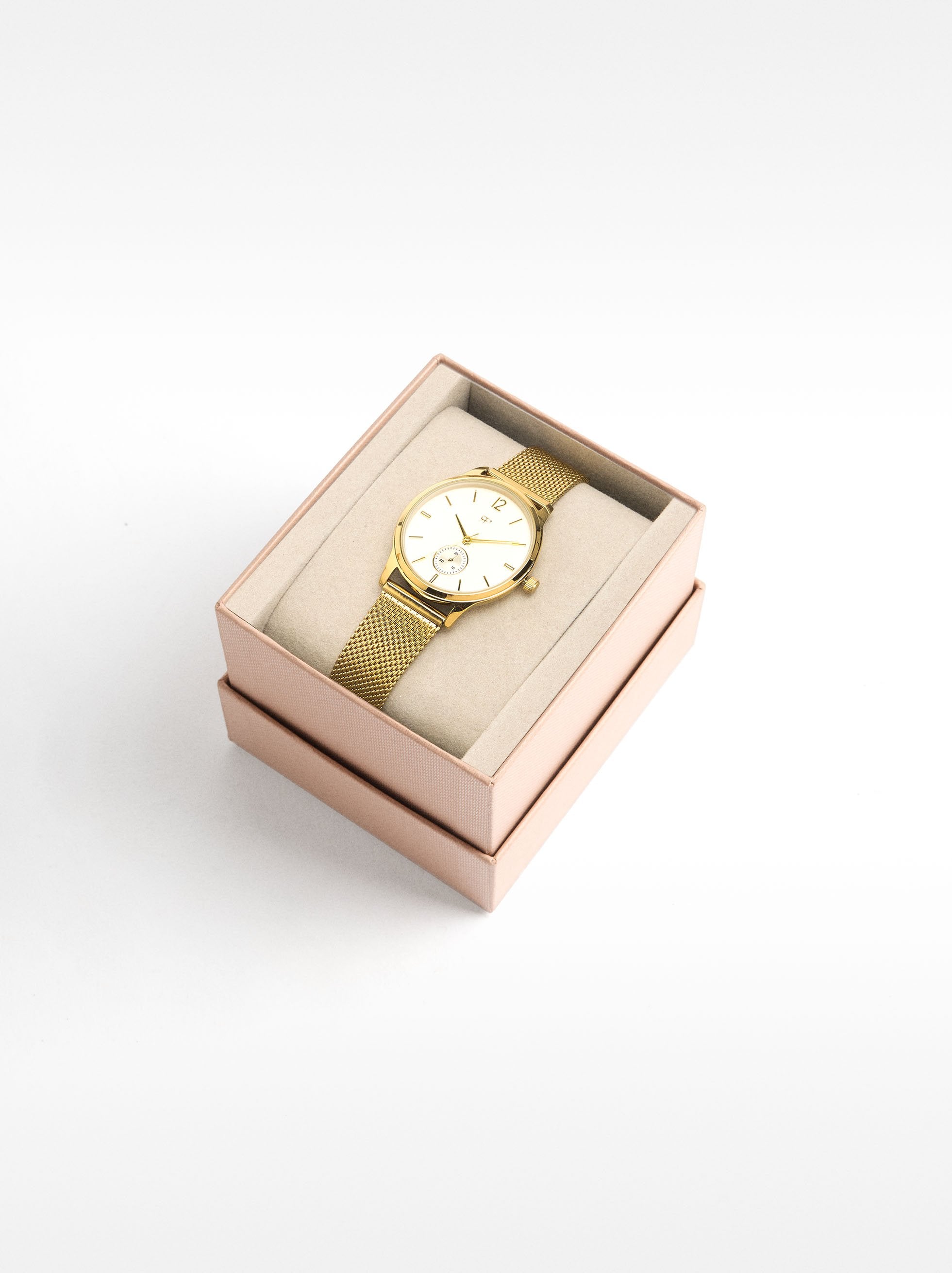 Reloj Pulsera De Malla Metálica De Acero