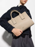 Bolso Tote Con Textura Y Bandolera