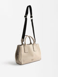 Bolso Tote Con Textura Y Bandolera