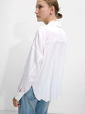 Camisa De Manga Larga Con Dobladillo