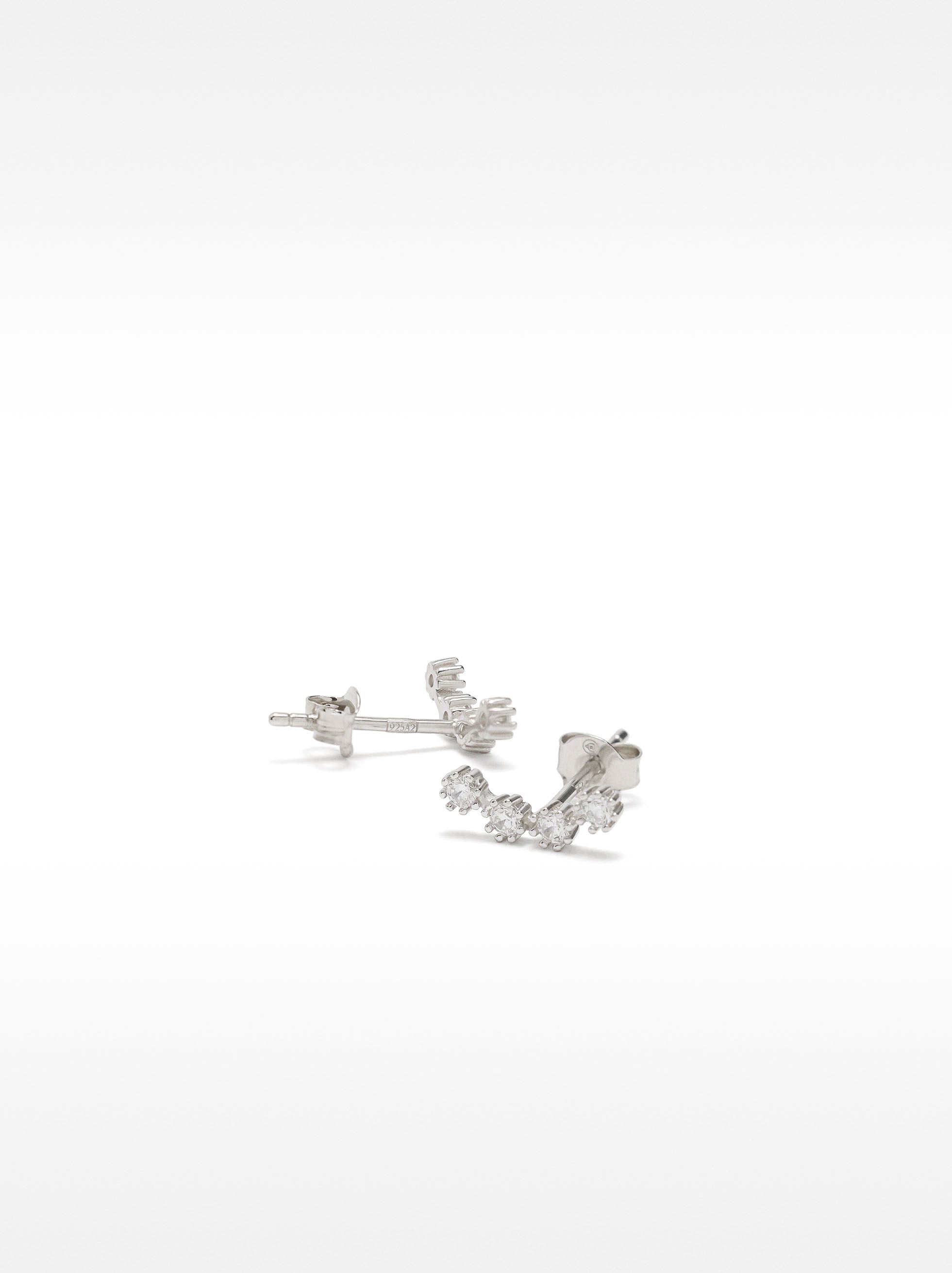 Pendientes De Plata 925 Con Circonitas