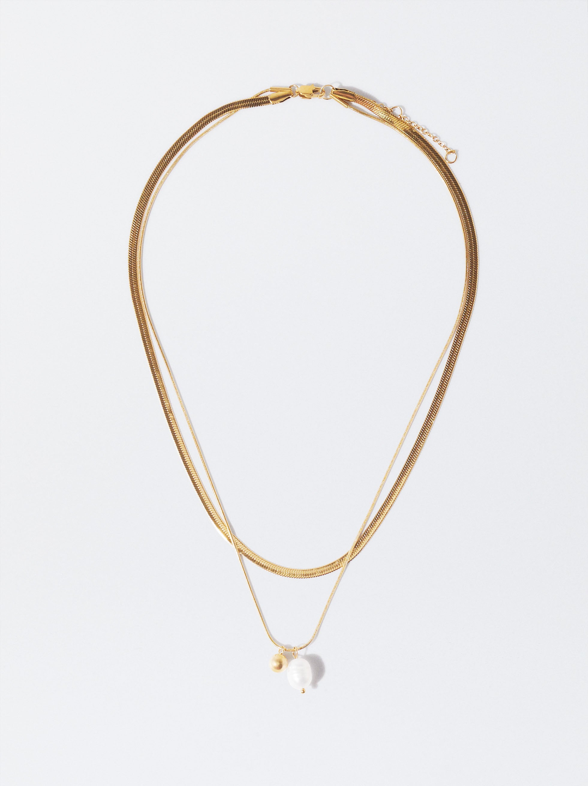 Collar De Acero Inoxidable Dorado